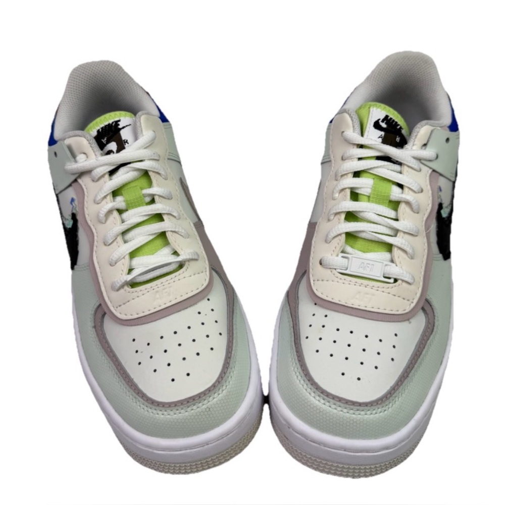 Nike Air Force 1 Shadow SE Barely Green Mint Pixel Swoosh Women’s Sz 8 Sneakers
